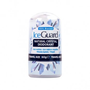 Optima Ice Guard Natural Crystal Deodorant Twist Up Travel Size 60gr |  Αποσμητικός Κρύσταλλος