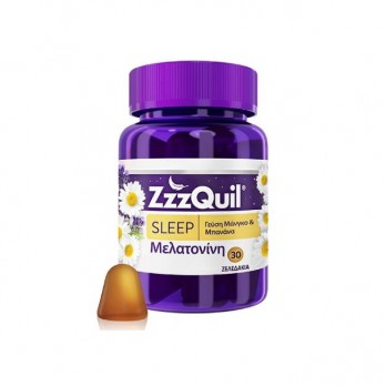 ZzzQuil Sleep Mango & Banana Flavor 30 ζελεδάκια | Συμπλήρωμα Διατροφής με Μελατονίνη με Γεύση Μάνγκο & Μπανάνα