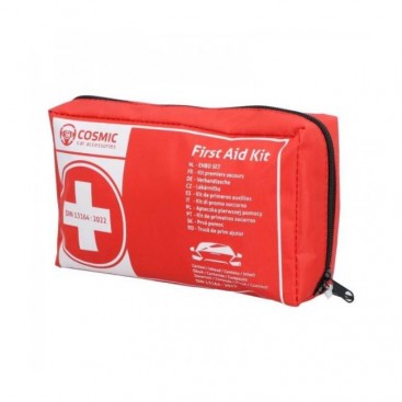 Cosmic Car Accessories First Aid Kit 1τμχ | Φαρμακείο Αυτοκινήτου με Πιστοποίηση DIN 13164-2022 για Πρώτες Βοήθειες & Άμεση Φροντίδα