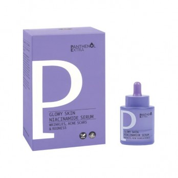 Medisei Panthenol Extra Serum Glowy Skin Niacinamide 30ml | Πανίσχυρος Ορός με Νιασιναμίδη 4% και Υαλουρονικό Οξύ