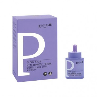 Medisei Panthenol Extra Serum Glowy Skin Niacinamide 30ml | Πανίσχυρος Ορός με Νιασιναμίδη 4% και Υαλουρονικό Οξύ