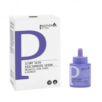 Medisei Panthenol Extra Serum Glowy Skin Niacinamide 30ml | Πανίσχυρος Ορός με Νιασιναμίδη 4% και Υαλουρονικό Οξύ
