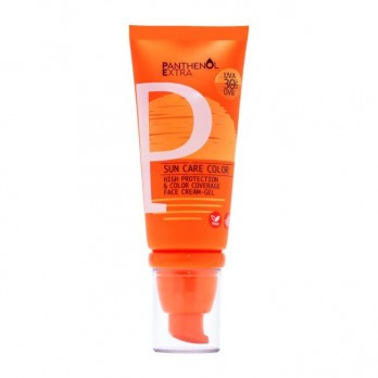 Medisei Panthenol Extra Sun Care Color Gel-Cream SPF30 50ml | Αντηλιακή Κρέμα Τζελ Προσώπου με Χρώμα