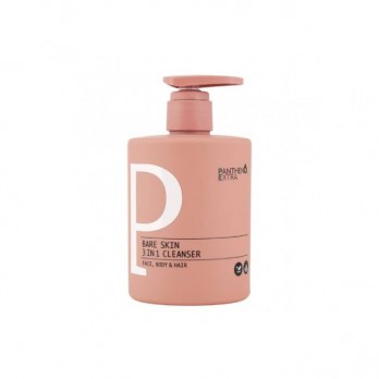 Medisei Panthenol Extra Bare Skin 3 in 1 Cleanser 500ml | Γυναικείο Αφρόλουτρο και Σαμπουάν με Ξυλώδεις Νότες