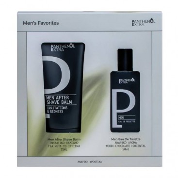 Medisei Panthenol Extra Men's Favorites Eau De Toilette Ανδρικό Άρωμα 50ml & After Shave Balm Ενυδατικό Βάλσαμο για μετά το Ξύρισμα 75ml