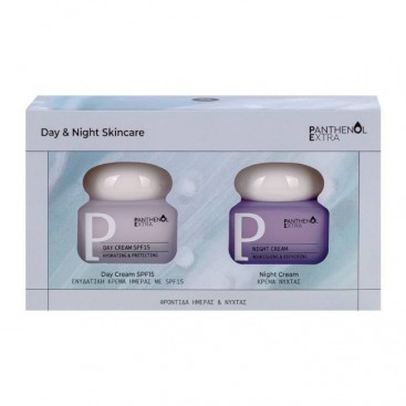 Medisei Panthenol Extra Day Cream SPF15 Ενυδατική Κρέμα Ημέρας με Αντηλιακή Προστασία 50ml & Panthenol Extra Face & Eye Night Cream Κρέμα Νύχτας Θρέψης & Επανόρθωσης για Πρόσωπο και Μάτια 50ml 