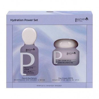 Medisei Panthenol Extra Face & Eye Serum Αντιρυτιδικός Ορός Προσώπου και Ματιών 30ml & Panthenol Extra Day Cream SPF15 Ενυδατική Κρέμα Ημέρας με Αντηλιακή Προστασία 50ml 