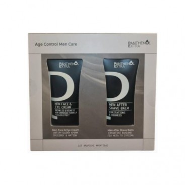 Medisei Panthenol Extra Men Care Age Control Face & Eye Cream Αντιρυτιδική Κρέμα Προσώπου και Ματιών 75ml & After Shave Balm Ενυδατικό Βάλσαμο για μετά το Ξύρισμα 75ml  