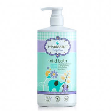 Pharmasept Baby Care Mild Bath 1lt | Απαλό Βρεφικό Αφρόλουτρο για Σώμα & Μαλλιά