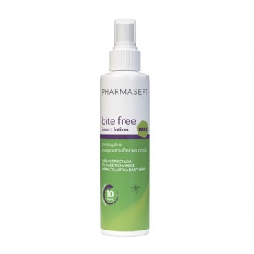 Pharmasept Insect Lotion Bite Free Max  100ml | Ενισχυμένη Εντομοαπωθητική Λοσιόν σε Μορφή Σπρέι για Κουνούπια