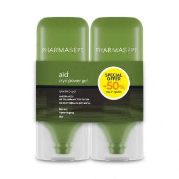 Pharmasept Aid Cryo Power Gel 2 x100ml | Ψυκτικό Τζελ με Εκχύλισμα Βοτάνων