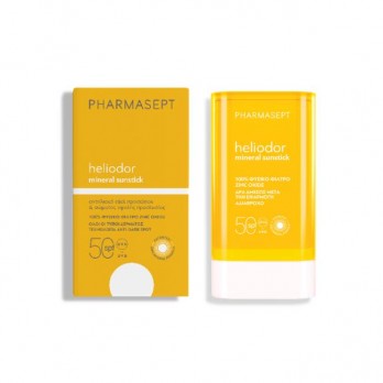 Pharmasept Heliodor Mineral Sunstick SPF50 25gr | Mineral Aντηλιακό Stick για Πρόσωπο, Σώμα, Χέρια και Ευαίσθητα Σημεία 
