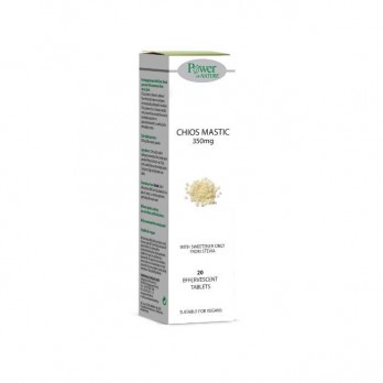 Power Health Chios Mastic 350mg 20eff.tabs | Αναβράζοντα Δισκία Μαστίχα Χίου με Στέβια