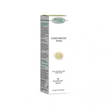 Power Health Chios Mastic 350mg 20eff.tabs | Αναβράζοντα Δισκία Μαστίχα Χίου με Στέβια
