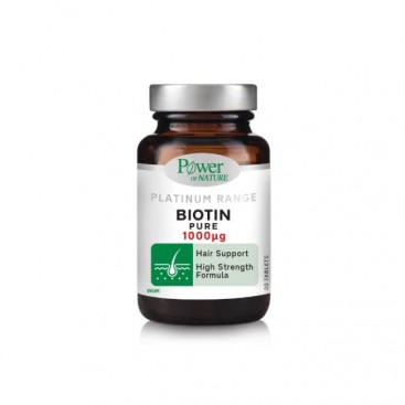 Power Health Platinum Range Biotin Pure 1000μg 30caps | Συμπλήρωμα Διατροφής με Βιοτίνη