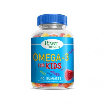 Power Health Omega 3 Gummies 60s | Ζελεδάκια για Παιδιά με  Ωμέγα-3 Λιπαρά Οξέα και Βιταμίνες D3, A & E