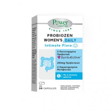 Power Health Probiozen Women's Daily 30caps | Συμπλήρωμα Διατροφής με Προβιοτικά , Πρεβιοτικά και Μεταβιοτικά για την Γυναίκα