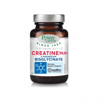 Power Health Platinum Range Creatine & Magnesium Bisglysinate 60cps | Συμπλήρωμα διατροφής  με Κρεατίνη και Μαγνήσιο