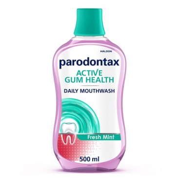 Parodontax Active Gum Health Mouthwash Fresh Mint 500ml | Στοματικό Διάλυμα για Υγιή Ούλα