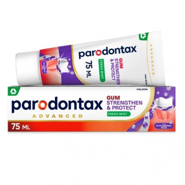 Parodontax Gum Strengthen & Protect, 75ml | Οδοντόκρεμα με Υαλουρονικό Οξύ, Γεύση Μέντα