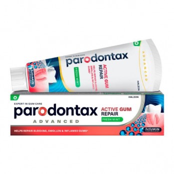 Parodontax Advanced Active Gum Repair Fresh Mint 75ml | Οδοντόκρεμα για την Αποκατάσταση των Ούλων που Αιμορραγούν με Γεύση Μέντας