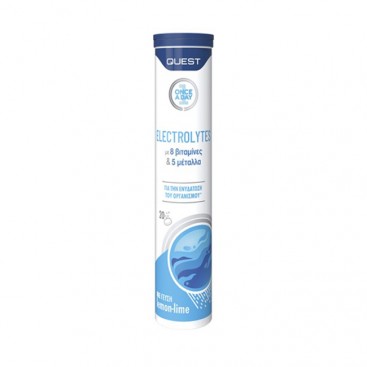 Quest Once A Day Electrolytes 20eff.tabs | Ηλεκτρολύτες με Γεύση Λεμόνι-Λάιμ
