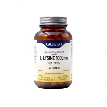 Quest L-Lysine 1000mg 45tabs |  Συμπλήρωμα Διατροφής με L-Λυσίνη