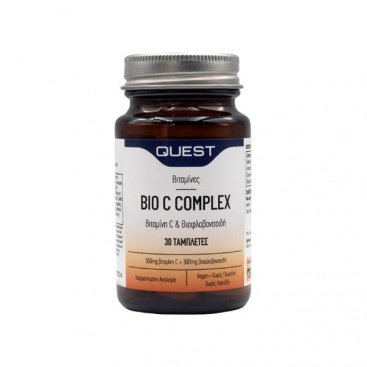Quest Bio C Complex Bioflavonoids 500mg 30tabs | Συμπλήρωμα Διατροφής για Ενίσχυση Ανοσοποιητικού Συστήματος
