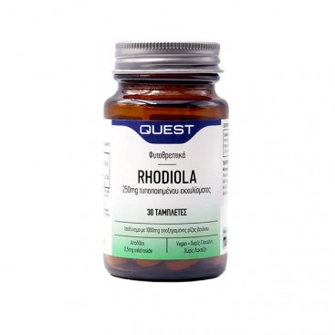 Quest Rhodiola 250mg 30tabs | Συμπλήρωμα Διατροφής με Εκχύλισμα Ρίζας Rhodiola 