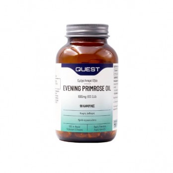Quest Evening Primrose 1000mg 90caps | Συμπλήρωμα Διατροφής με Εκχύλισμα Νυχτολούλουδου