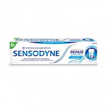 Sensodyne Repair & Protect Cool Mint Toothpaste 75ml | Οδοντόκρεμα για Καθημερινή Αναδόμηση των Ευαίσθητων Δοντιών 