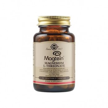 Solgar Magtein Magnesium L-Threonate, 60veg.caps | Συμπλήρωμα Διατροφής L-Θρεονικό Μαγνήσιο