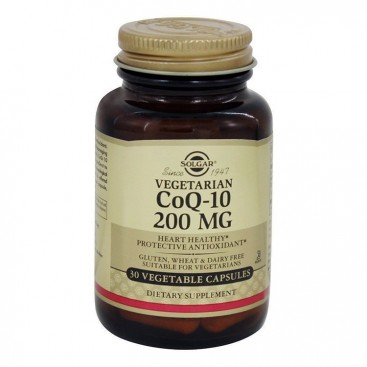 Solgar Coenzyme Q-10, 200mg, 30veg.caps | Συμπλήρωμα Διατροφής με Συνένζυμο Q10