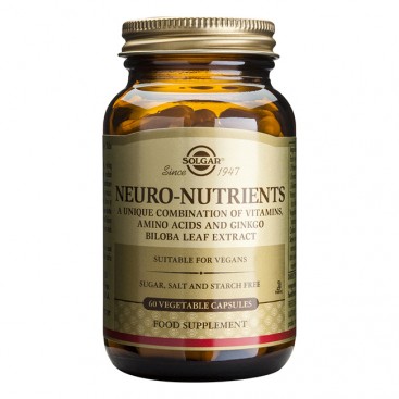Solgar Neuro Nutrients 60veg.tabs | Συμπλήρωμα Διατροφής για Τόνωση Νοητικών και Ψυχολογικών Αναγκών