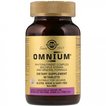 Solgar Omnium 90tabs | Πολυβιταμινούχο Συμπλήρωμα Διατροφής για Ενέργεια