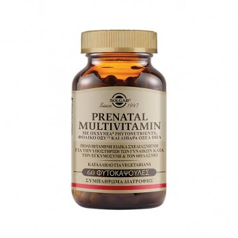 Solgar Prenatal Multivitamin 60tabs | Συμπλήρωμα Διατροφής Πολυβιταμίνης για Πριν, κατά την Διάρκεια και Μετά την Εγκυμοσύνη