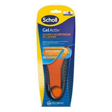 Scholl Gel Activ Work  Νο. L (40-46.5) 2τμχ | Ανδρικοί Πάτοι για Προστασία κατά των Οσμών (40-46.5)