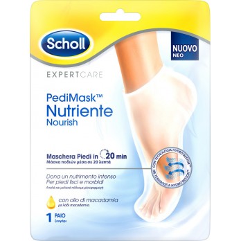 Scholl PediMask Macadamia 1ζεύγος | Μάσκα Ποδιών με Λάδι Macadamia, 1 ζευγάρι