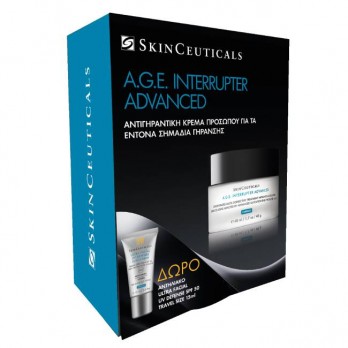 SkinCeuticals A.G.E. Interrupter Advanced Κρέμα Προσώπου για την Ώριμη Επιδερμίδα 48ml & Δώρο Ultra Facial UV Defence SPF50+ Aντηλιακή Προστασία Προσώπου Travel Size 15ml 