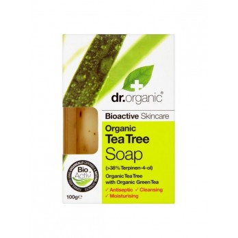 Dr. Organic Tea Tree Soap 100gr | Σαπούνι με Βιολογικό Έλαιο Τειτόδεντρού 
