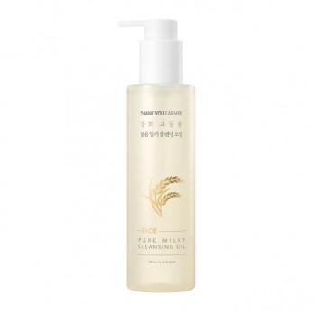 Thank You Farmer Rice Pure Milky Cleansing Oil 200ml | Καθαριστικό Λάδι Προσώπου & Ματιών με Ρύζι