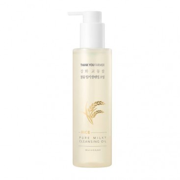 Thank You Farmer Rice Pure Milky Cleansing Oil 200ml | Καθαριστικό Λάδι Προσώπου & Ματιών με Ρύζι