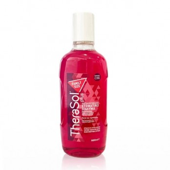 Therasol Plus Mouthwash Family Size 500ml | Αντιμικροβιακό Στοματικό Διάλυμα με Φθόριο κατά της Κακοσμίας