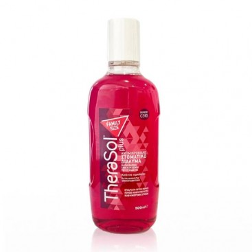 Therasol Plus Mouthwash Family Size 500ml | Αντιμικροβιακό Στοματικό Διάλυμα με Φθόριο κατά της Κακοσμίας