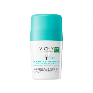Vichy Deodorant Roll-On 48h Intensive 50ml | Αποσμητικό κατά της Έντονης Εφίδρωσης για Άνδρες & Γυναίκες