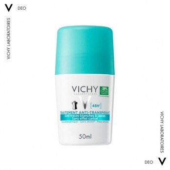 Vichy Deodorant  Anti-marks Roll-On 48h 50ml |Αποσμητικό Κατά Λευκών & Κίτρινων Σημαδιών - 48h Προστασία