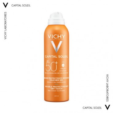 Vichy Capital Soleil Invisible Protective Mist 200ml | Αντηλιακό Ενυδατικό Mist Σώματος