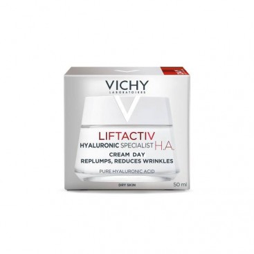 Vichy Liftactiv Hyaluronic Specialist H.A Cream Dry Skin 50ml | Κρέμα Ημέρας για Ενίσχυση του Υαλουρονικού Οξέος, Ενάντια στα Πρώτα Σημάδια Γήρανσης, Ξηρή επιδερμίδα