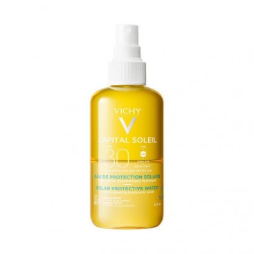 Vichy Capital Soleil Solar Protective Water Hydrating SPF30 200ml | Ενυδατικό Νερό Προστασίας Από Τον Ήλιο
