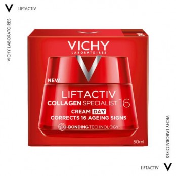 Vichy Liftactiv Collagen Specialist 16 Day Cream 50ml |  Κρέμα Ημέρας, Ενισχύει το Κολλαγόνο και Διορθώνει 16 Σημάδια Γήρανσης